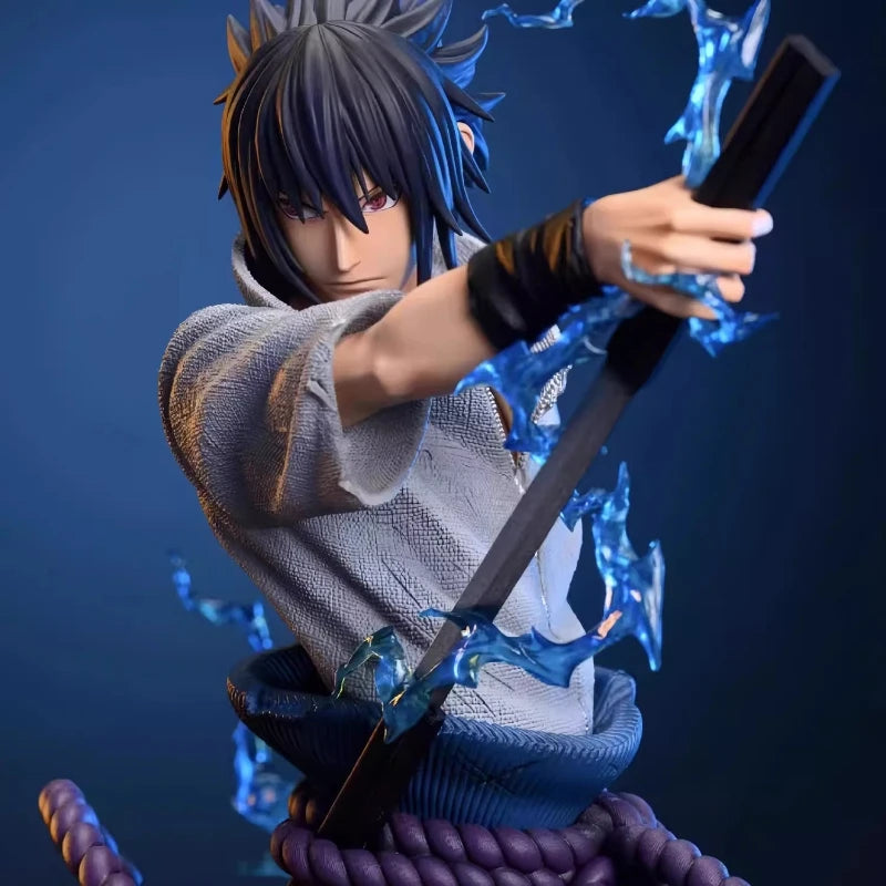28cm Anime Figure Naruto GK Uzumaki Naruto Uchiha Sasuke Naruto Bond Action Figure Scene Statue Collect Model Toy Ornament Gift
