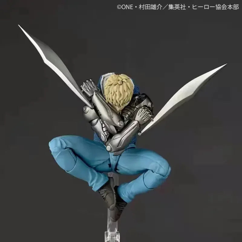 New Ko Genos Kaiyodo Revoltech Yamaguchi One Punch Man Anime Action Figures Joint Movable Model Statue Toys Gifts